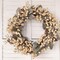 Artificial Eucalyptus Leaf Wreath(Green,white)14.8 x 13.35 x 3.43 inches